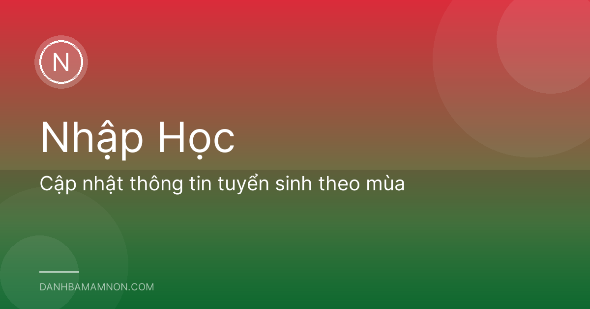 Cập nhật thông tin tuyển sinh theo mùa